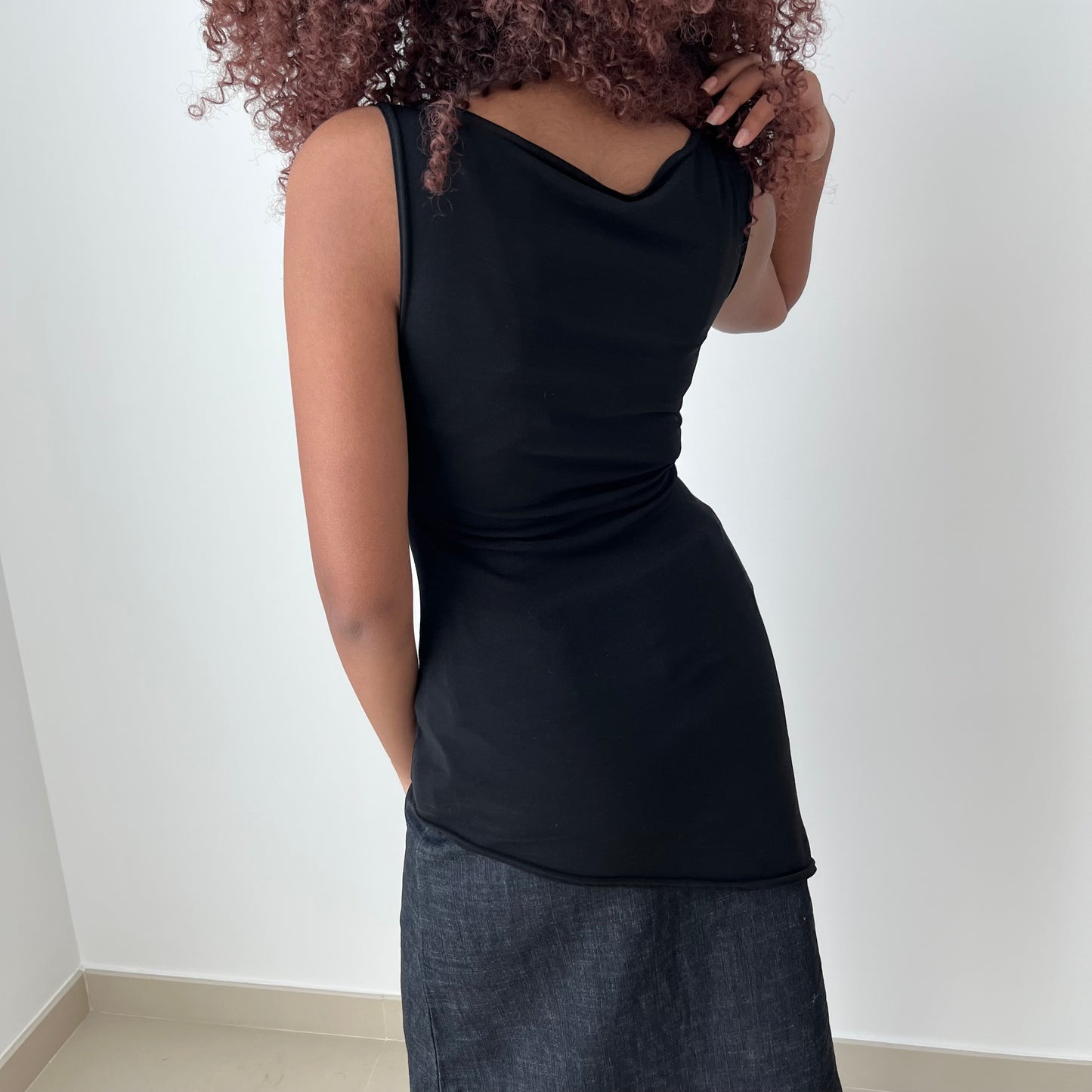 Asymmetric Sleeveless Top - Size S
