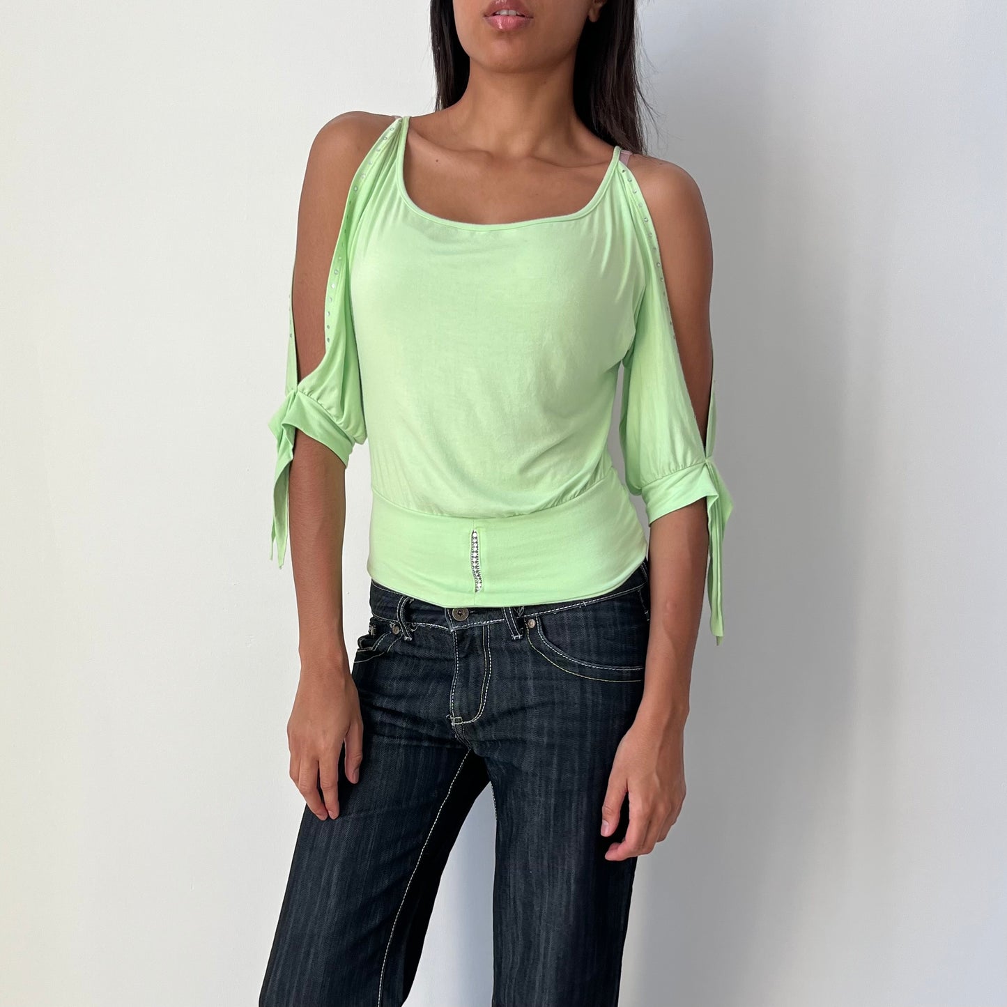 Three Quarter Sleeved Top - Size S