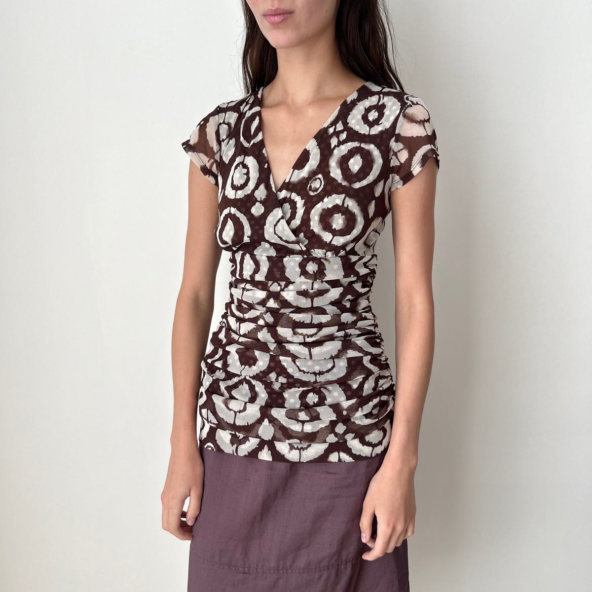Mesh Cross Over Top - Size S