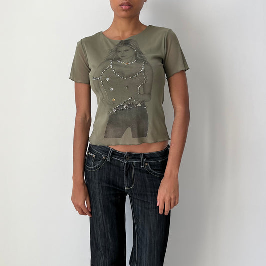 Three Quarter Sleeve Top - Size S