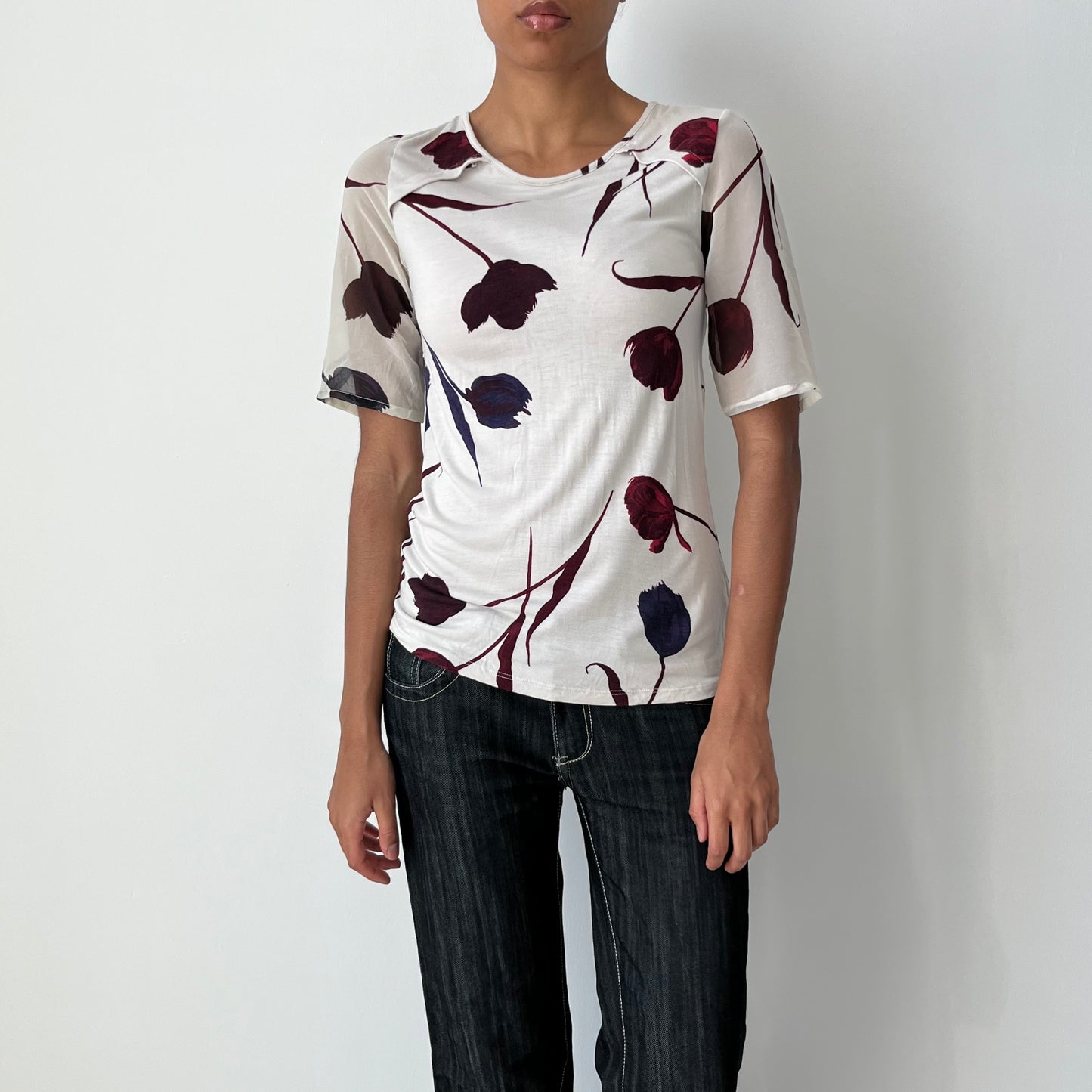 Three Quarter Sleeve Blouse - Size S
