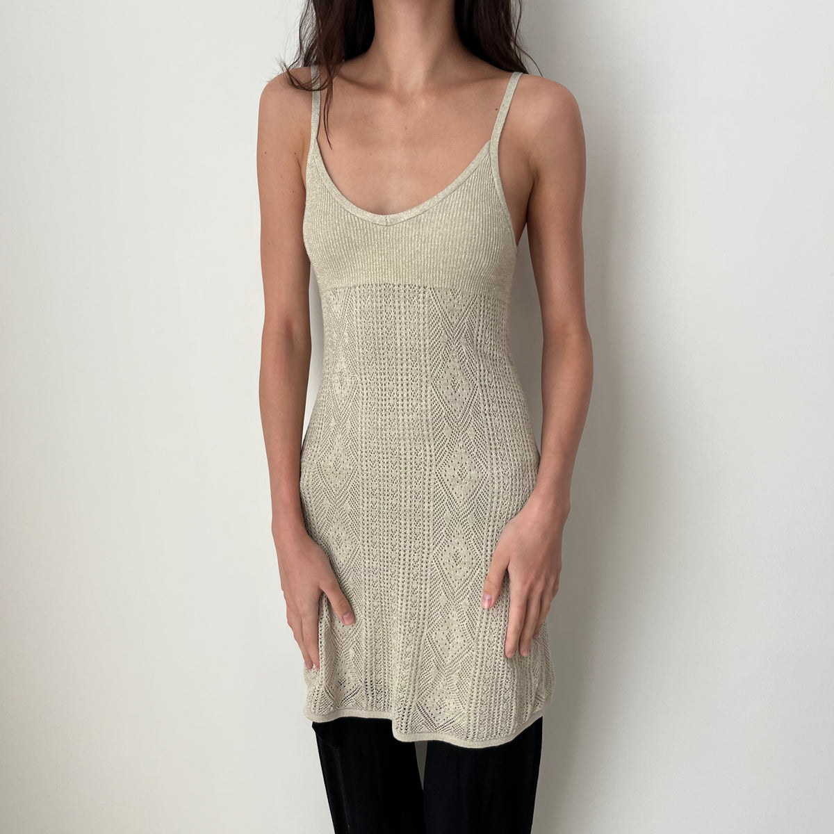 Micro Knit Dress - Size S