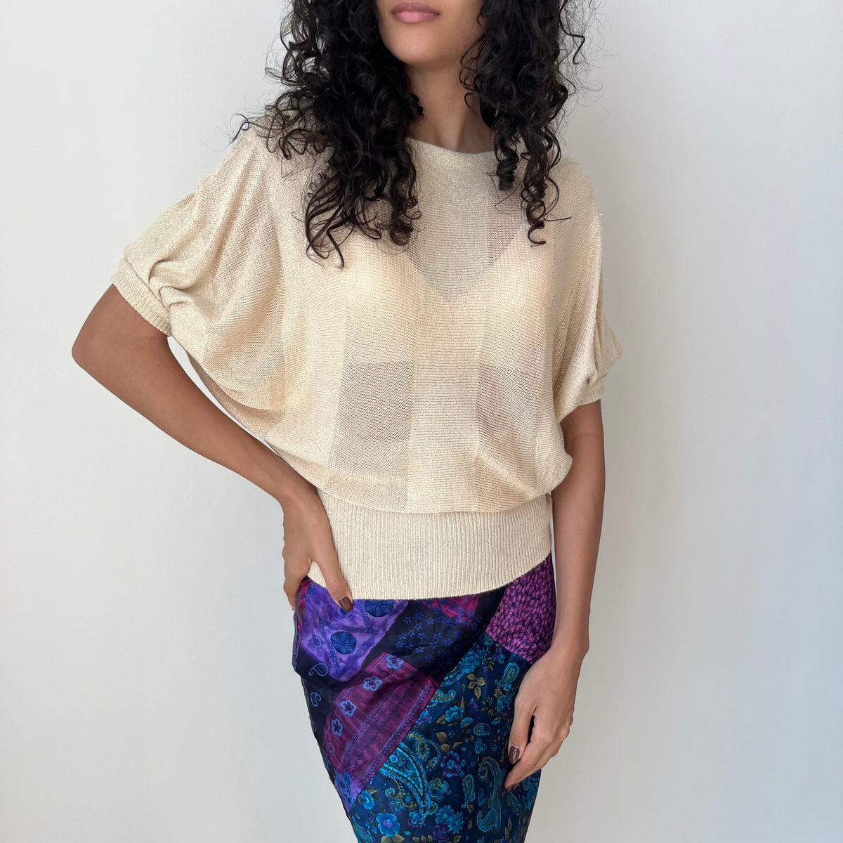 Slouch Knit Top - Size S/M