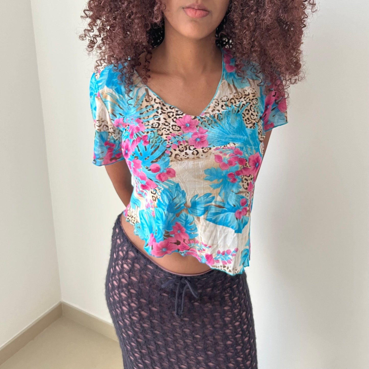 Short Sleeved Top - Size M/L