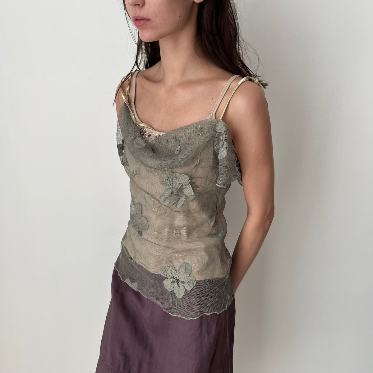 Mesh Strap Top - Size S