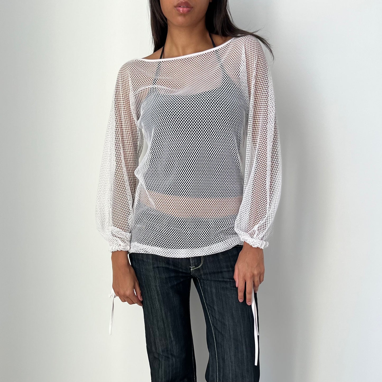 Mesh Long Sleeved Top - Size S/M