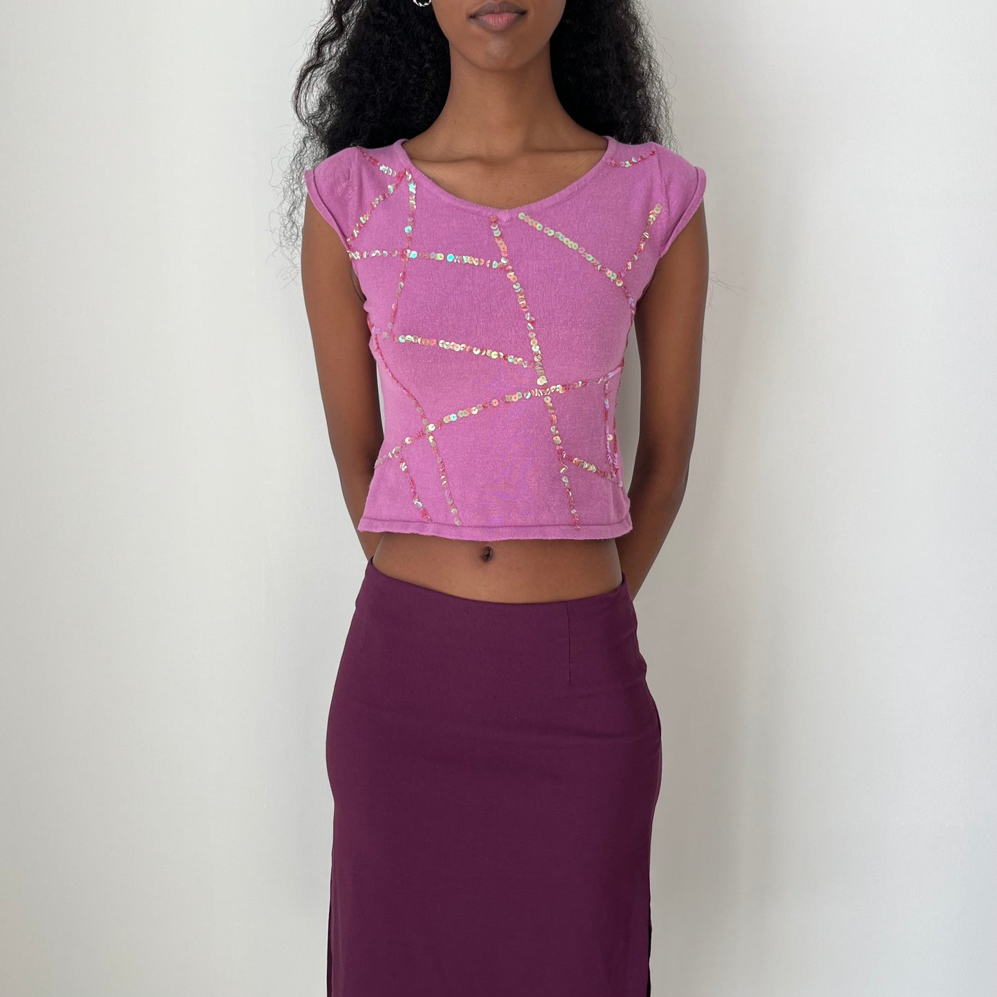 Micro Knit Top - Size XS