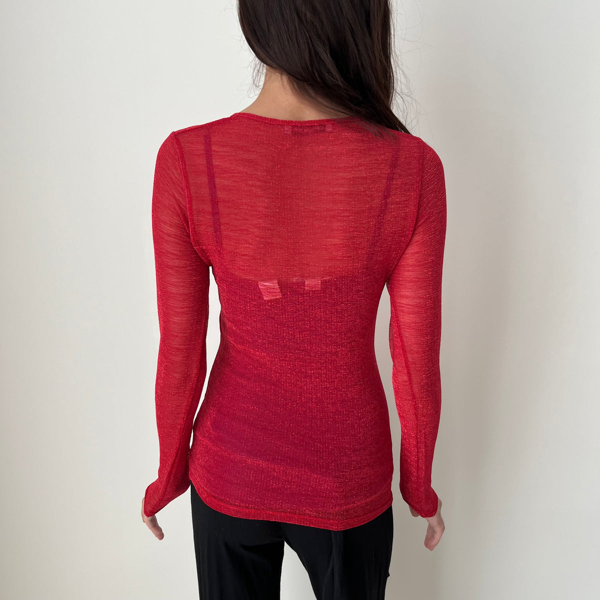 Sparkly Cross Over Top - Size S