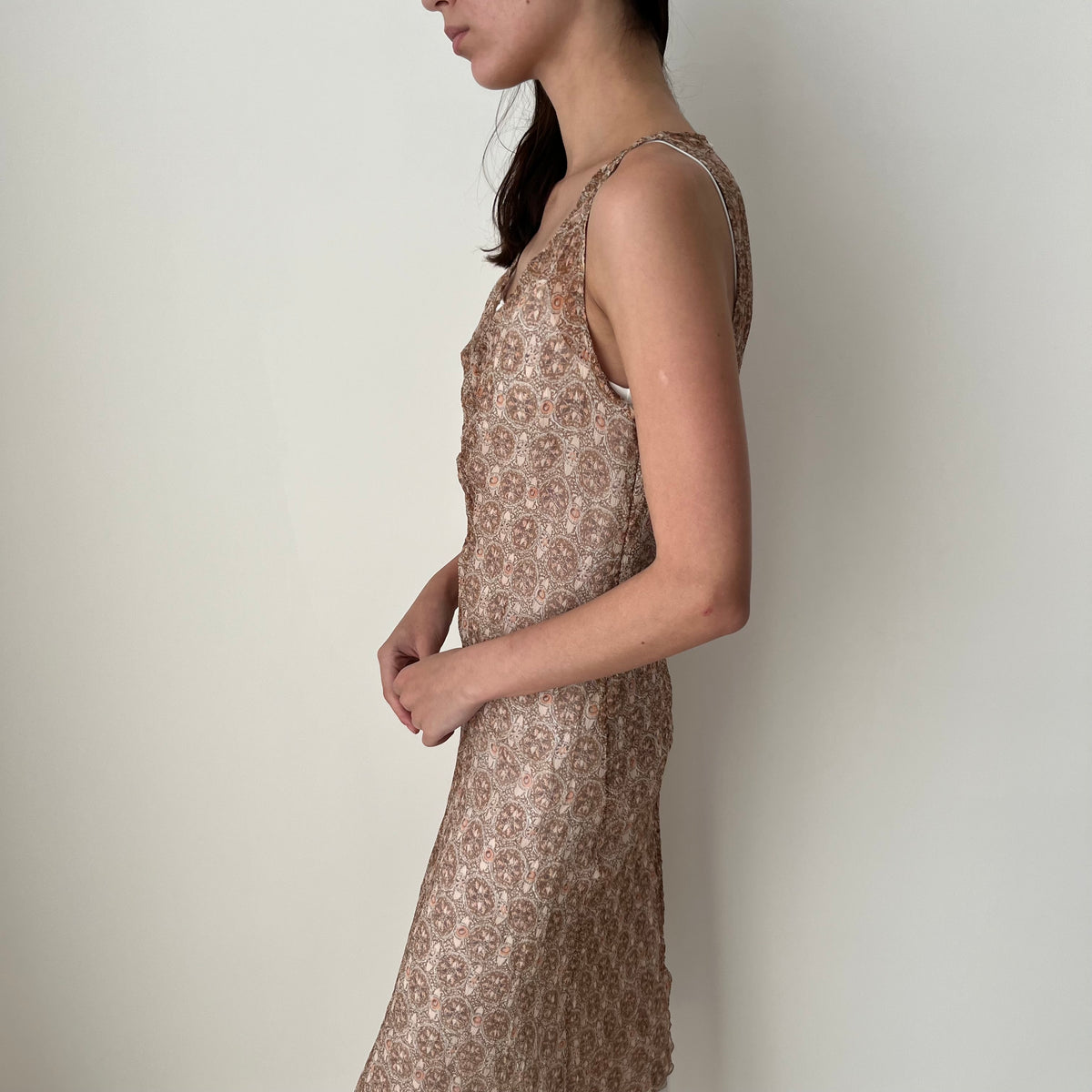 Mesh Overlay Dress - Size M
