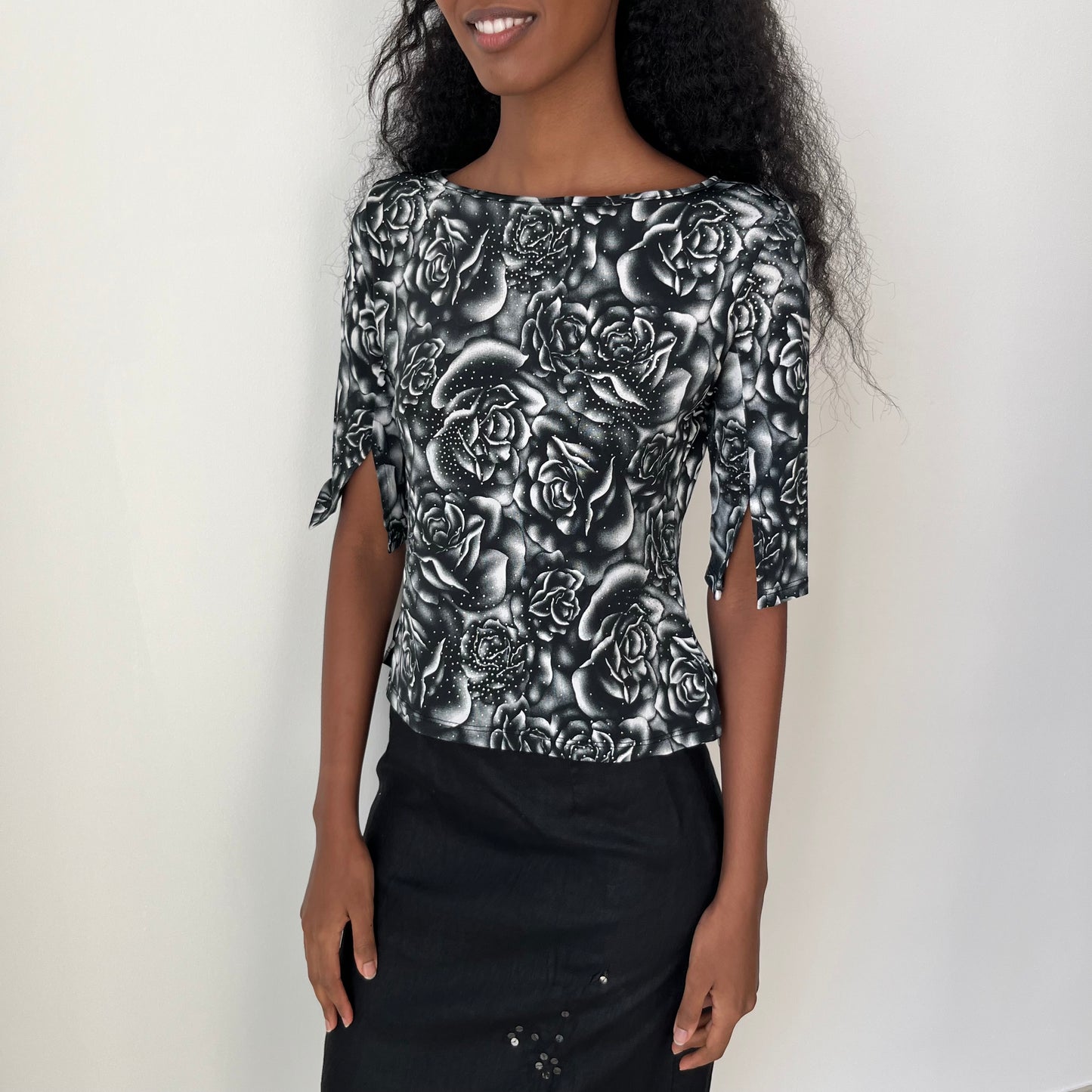 Three Quarter Sleeve Top - Size S