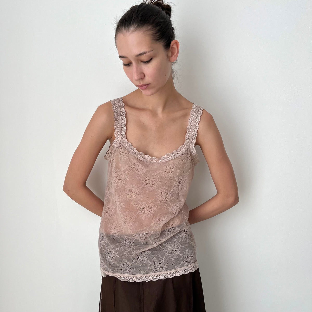 Lace Trim Vest - Size M