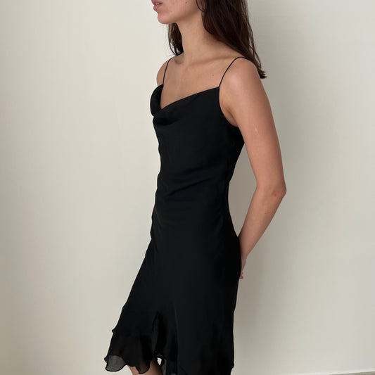 Maxi Black Dress - Size S