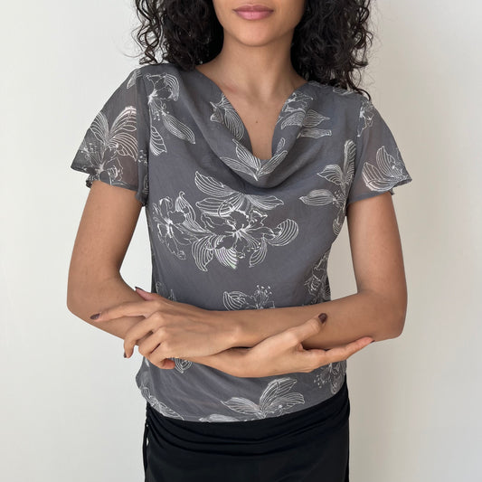 Cowl Neck Top - Size M