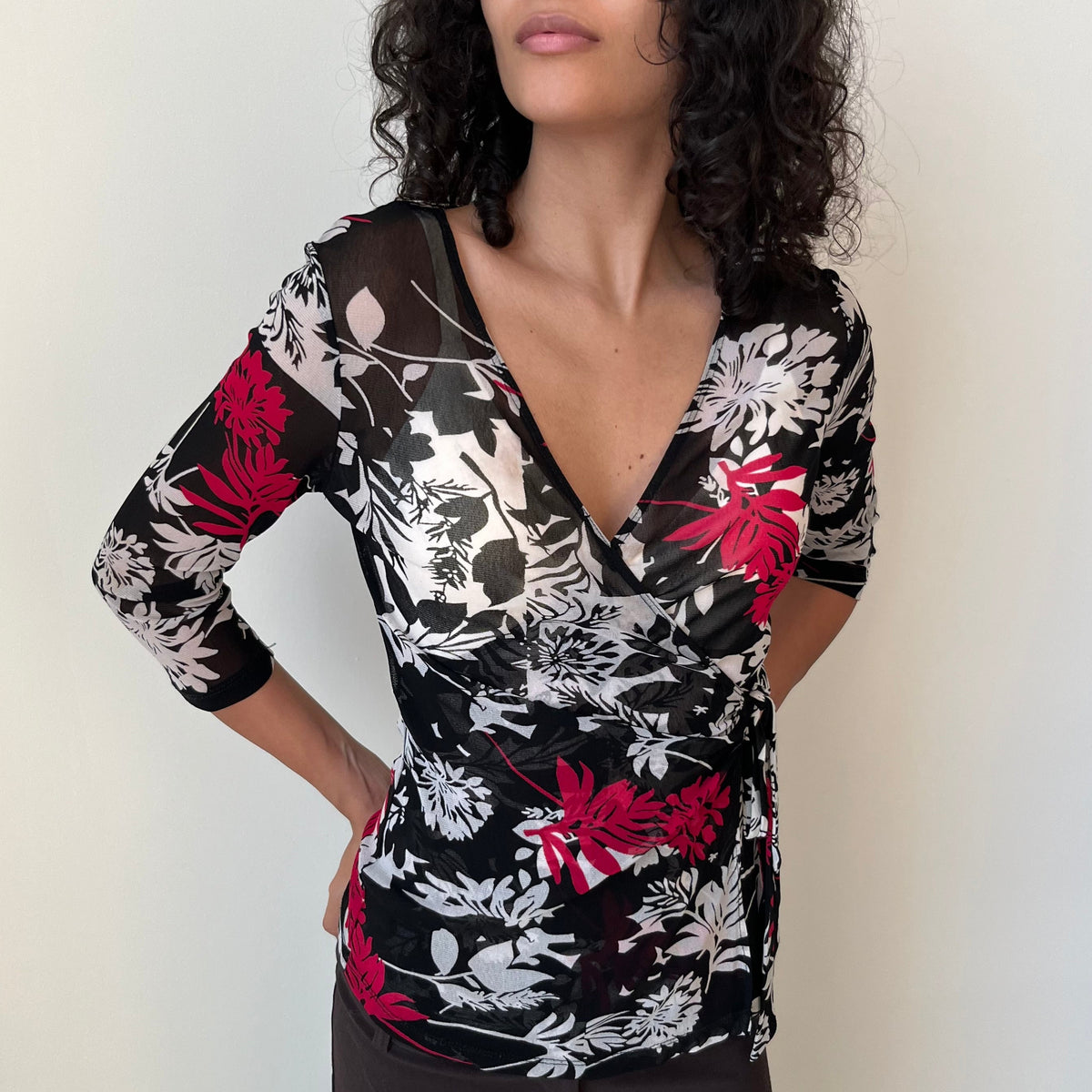Cross Over Blouse - Size S