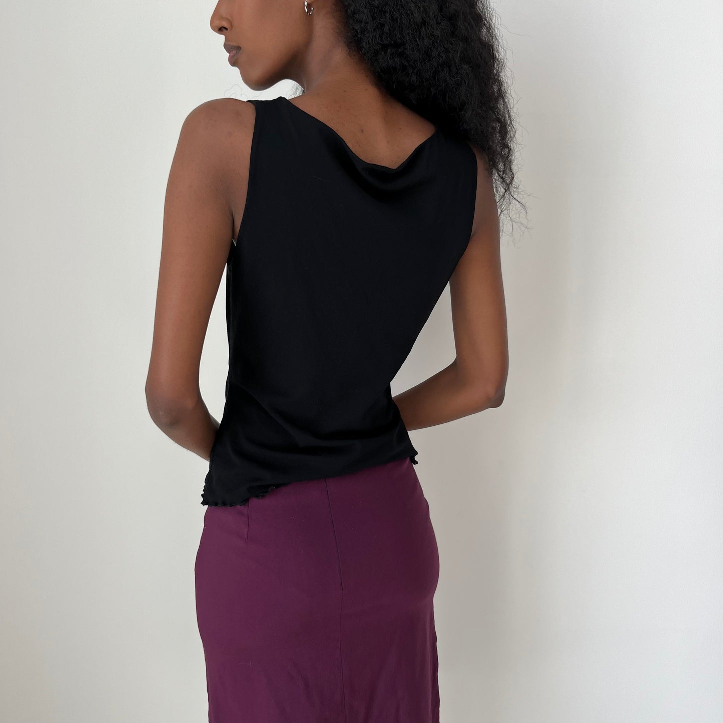 V Neck Mesh Top - Size M