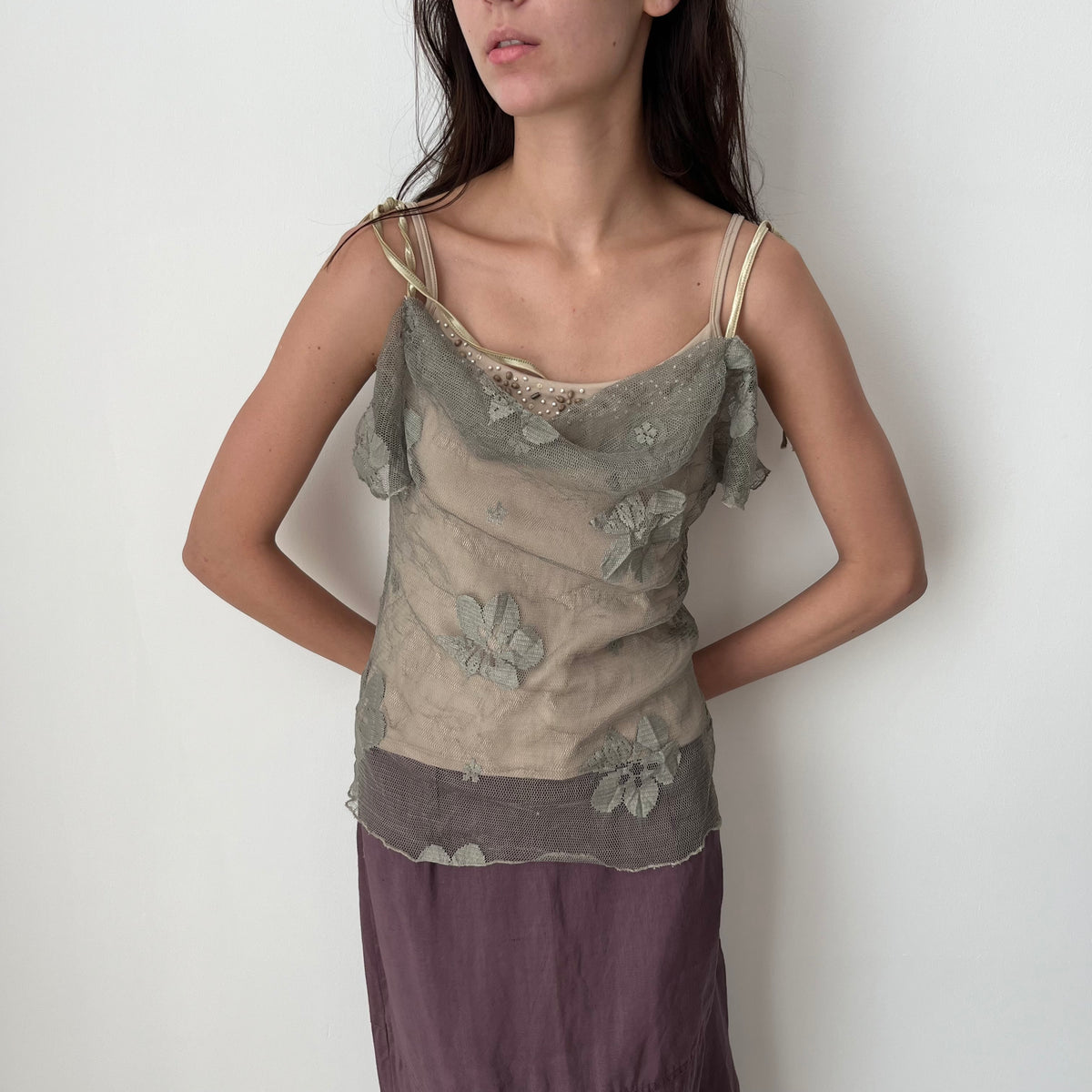 Mesh Strap Top - Size S