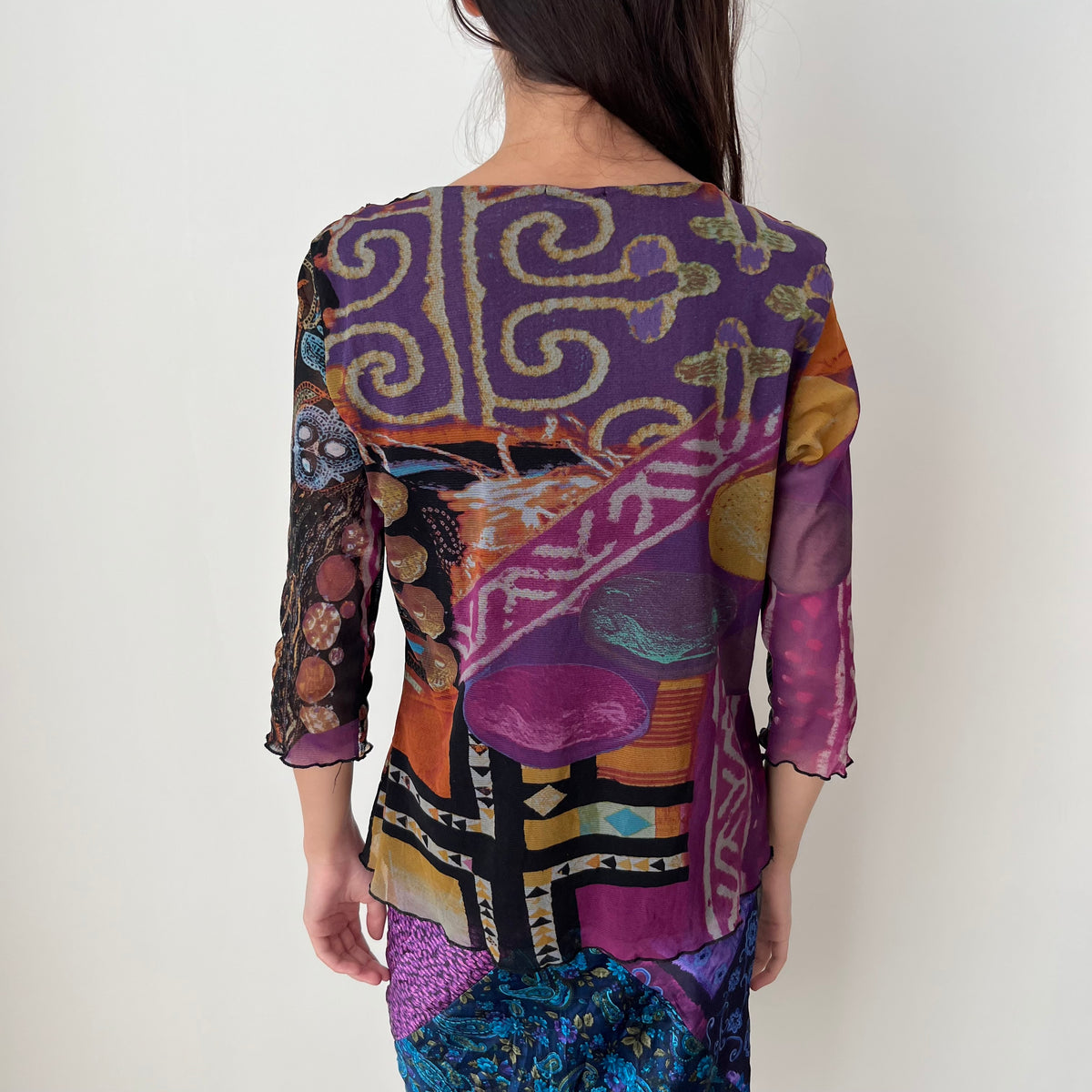 Three Quarter Sleeve Top - Size M
