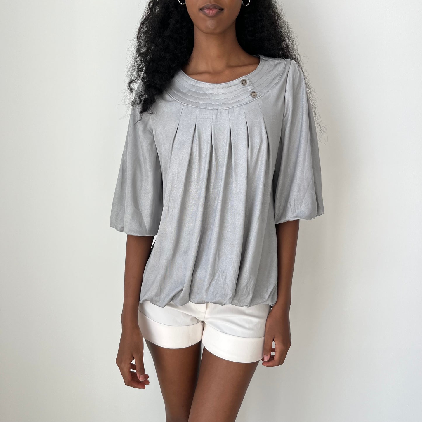 Pleated Blouse - Size S