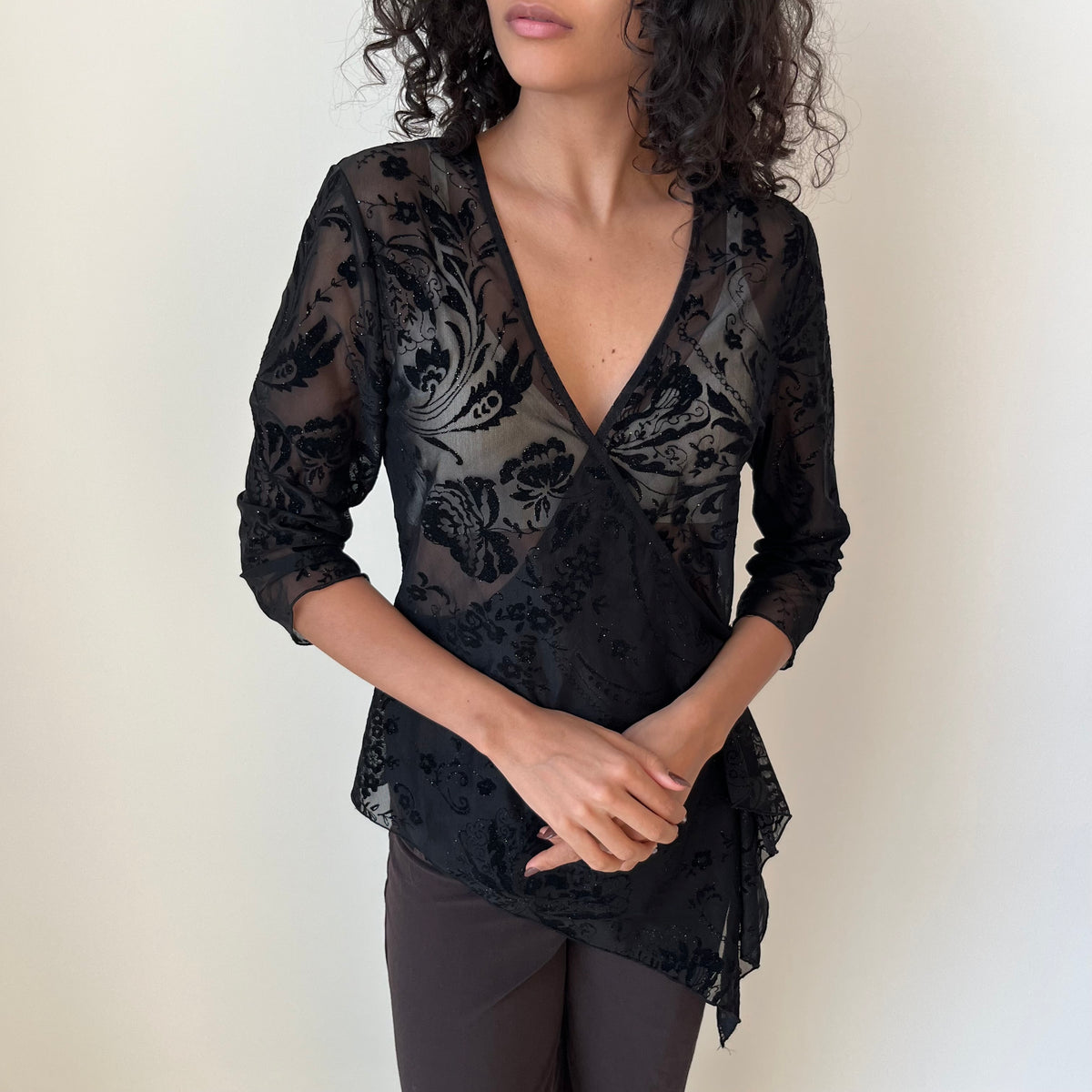 Cross Over Blouse - Size M