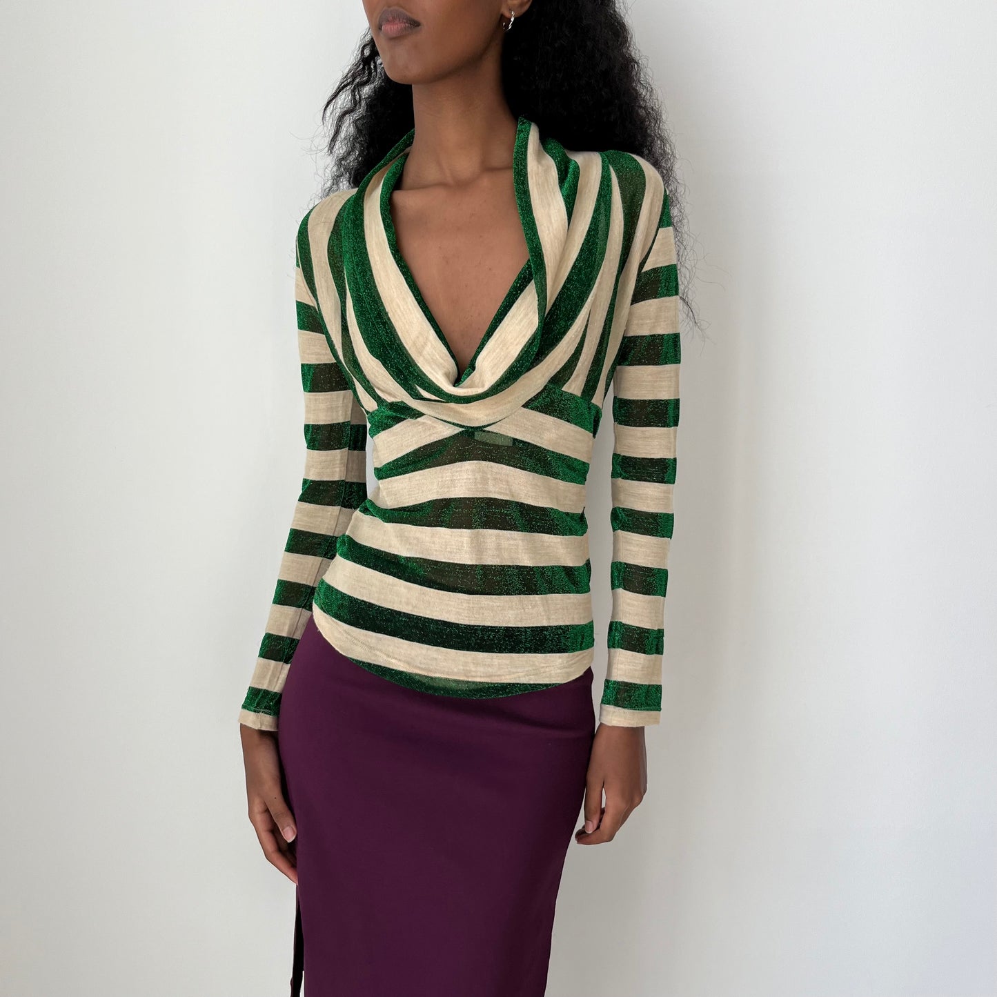 Cowl Neck Top - Size S