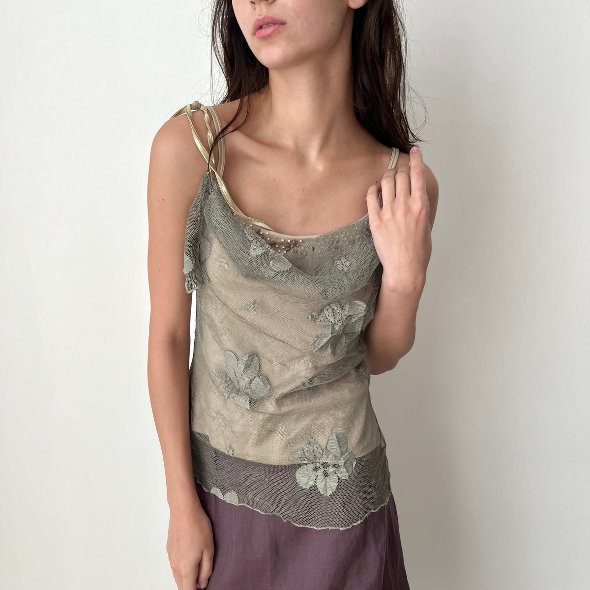 Mesh Strap Top - Size S