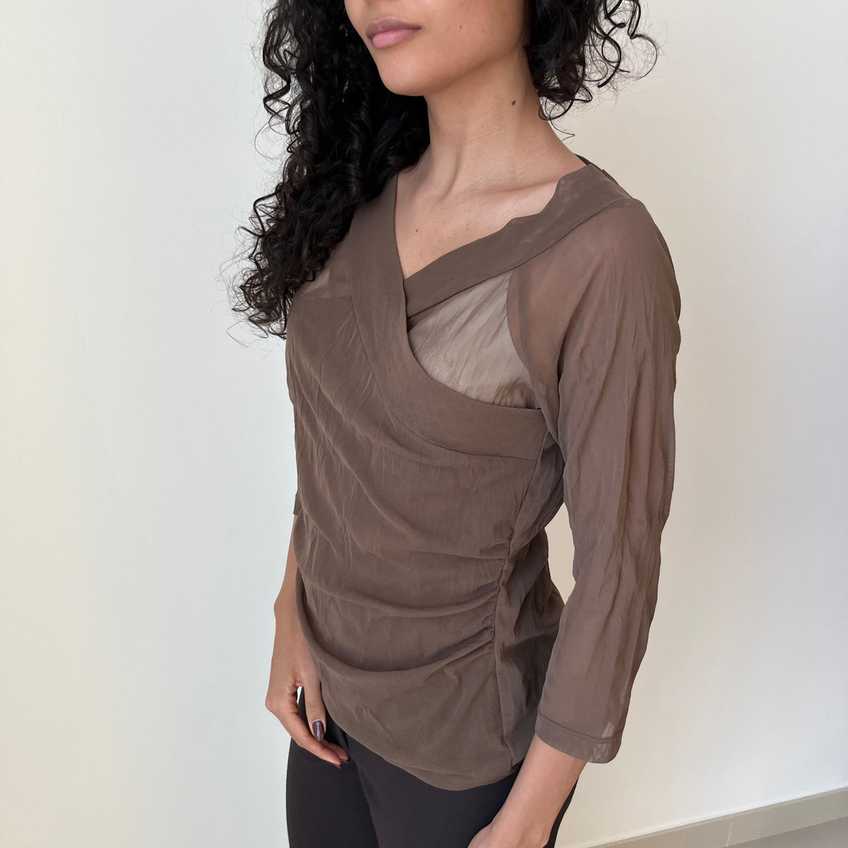 Cross Over Blouse - Size M