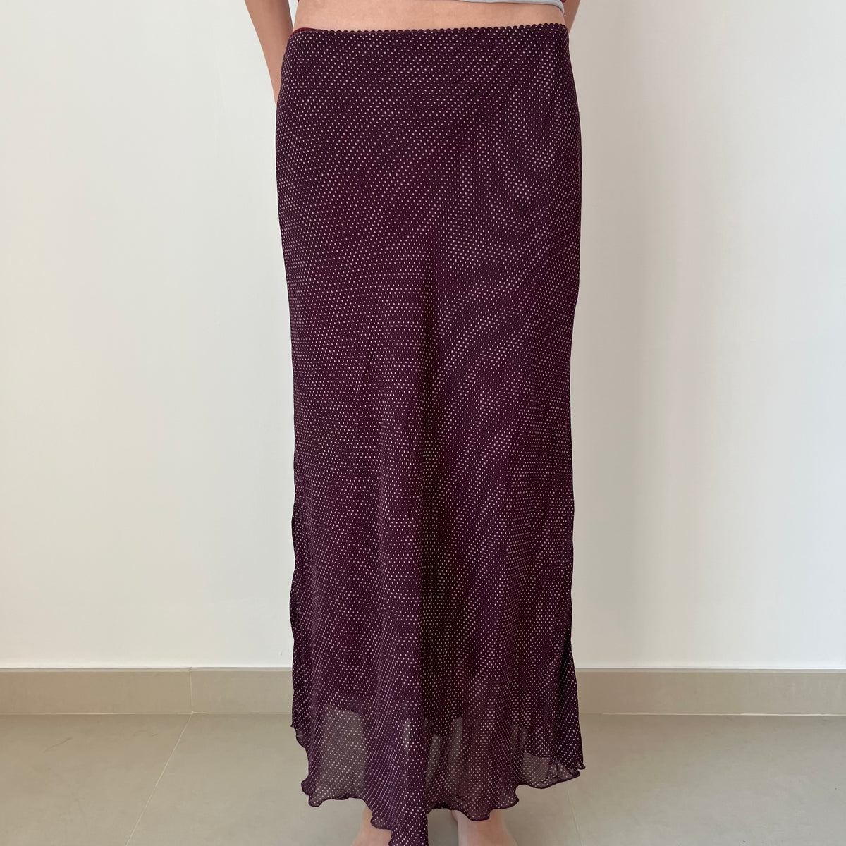 Mesh Maxi Skirt - Size S