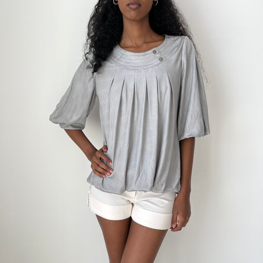 Pleated Blouse - Size S