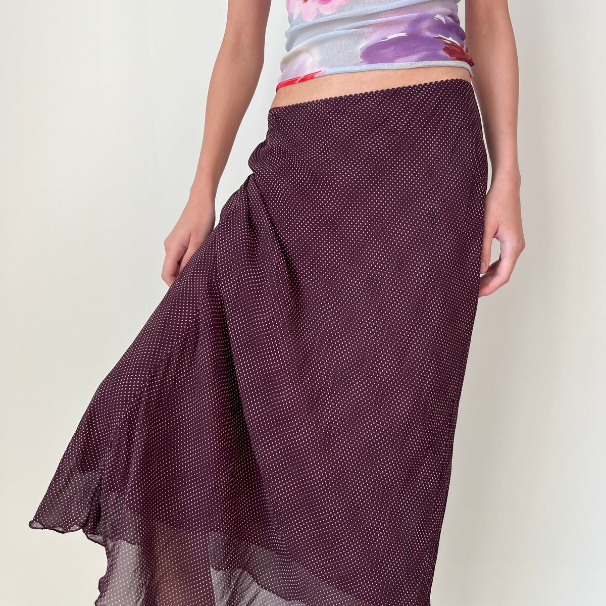 Mesh Maxi Skirt - Size S