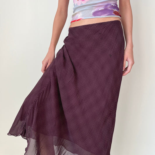 Mesh Maxi Skirt - Size S