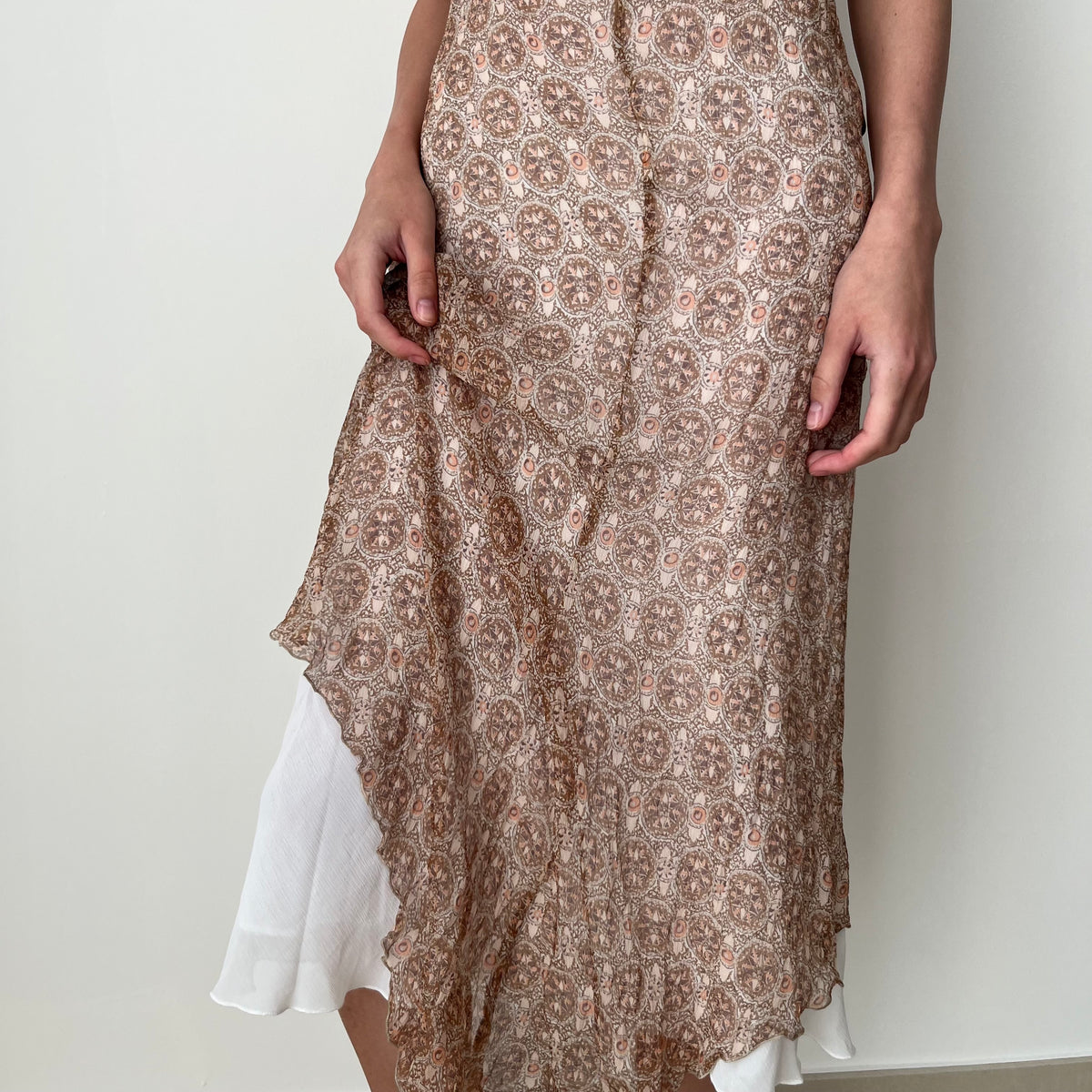 Mesh Overlay Dress - Size M