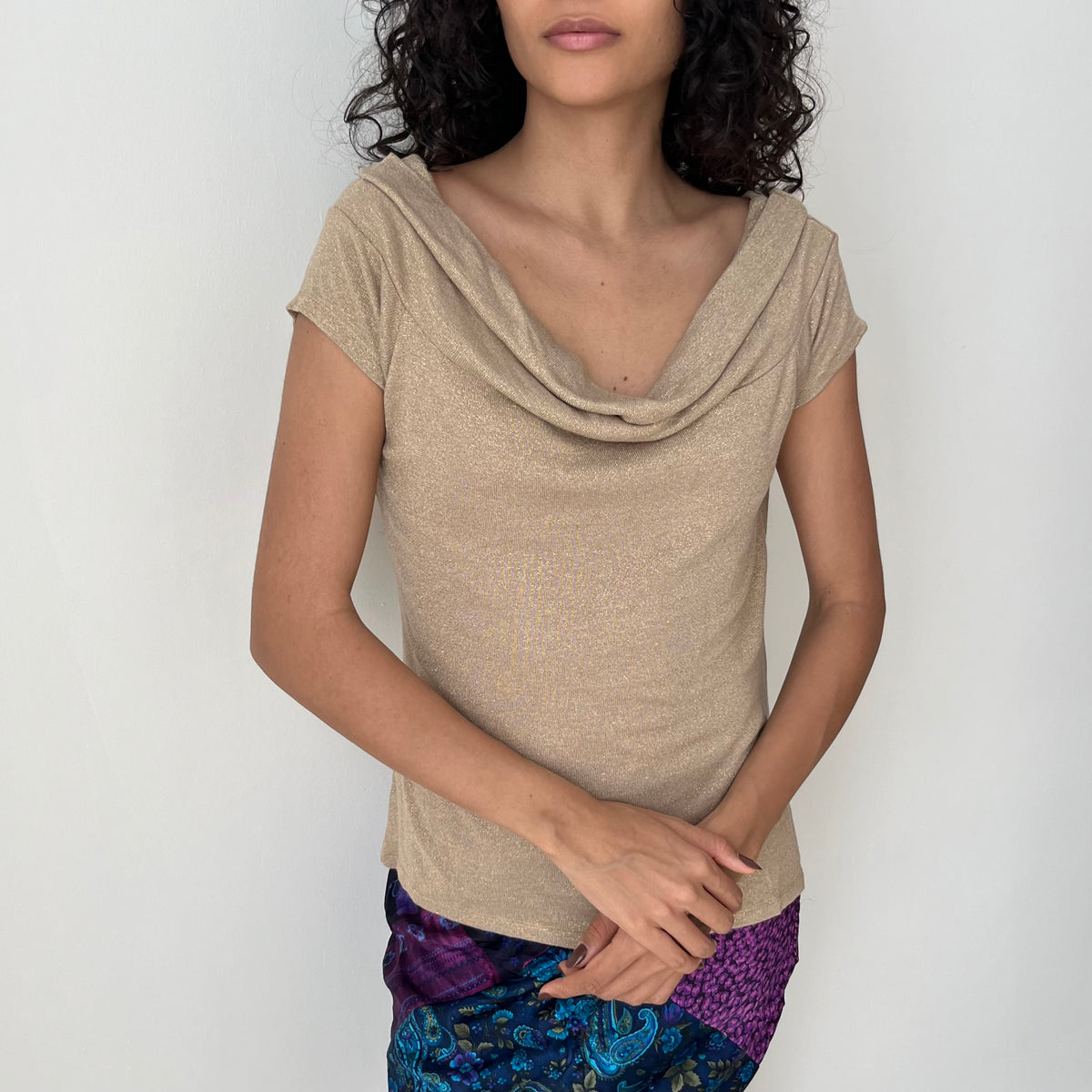 Cowl Neck Top - Size L