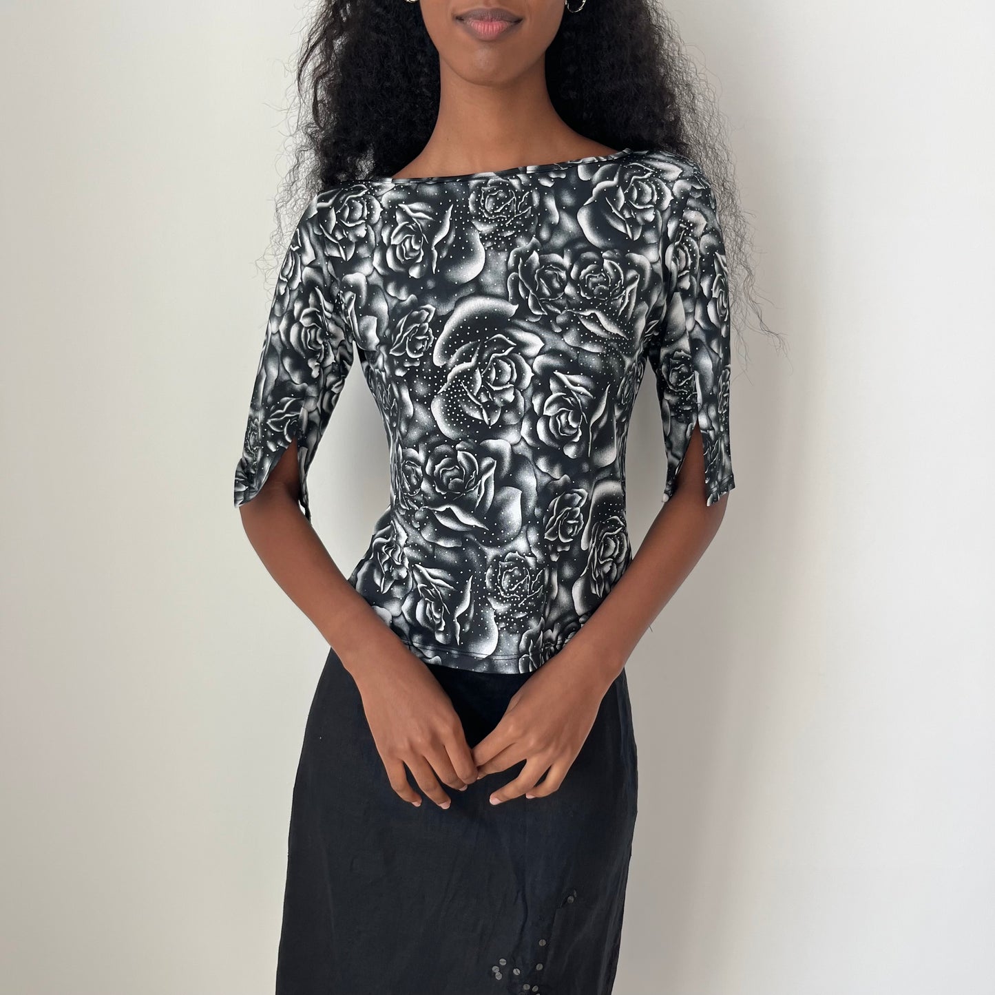 Three Quarter Sleeve Top - Size S