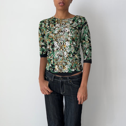 Three Quarter Sleeve Blouse - Size S/M