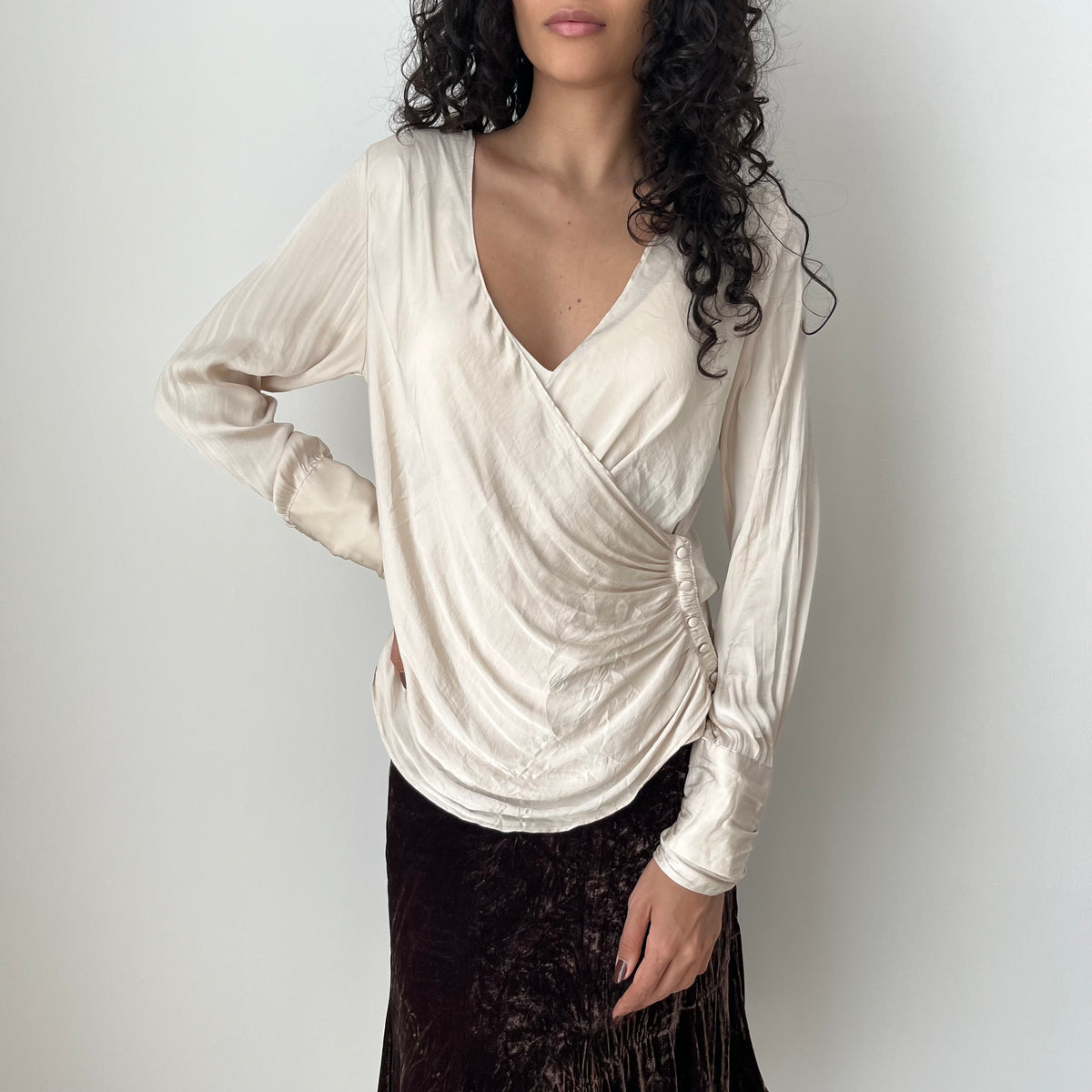 Cross Over Blouse - Size S