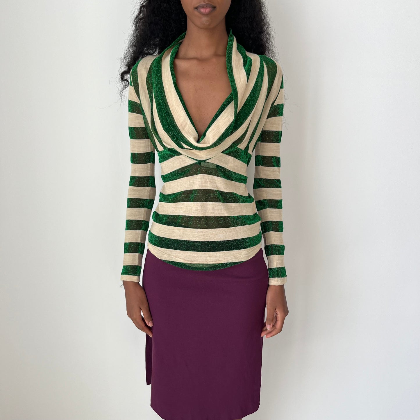 Cowl Neck Top - Size S