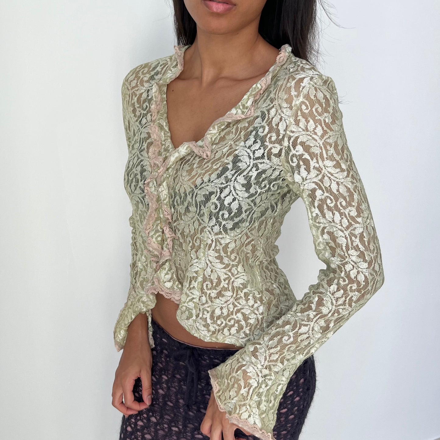 Ruffle Blouse - Size M