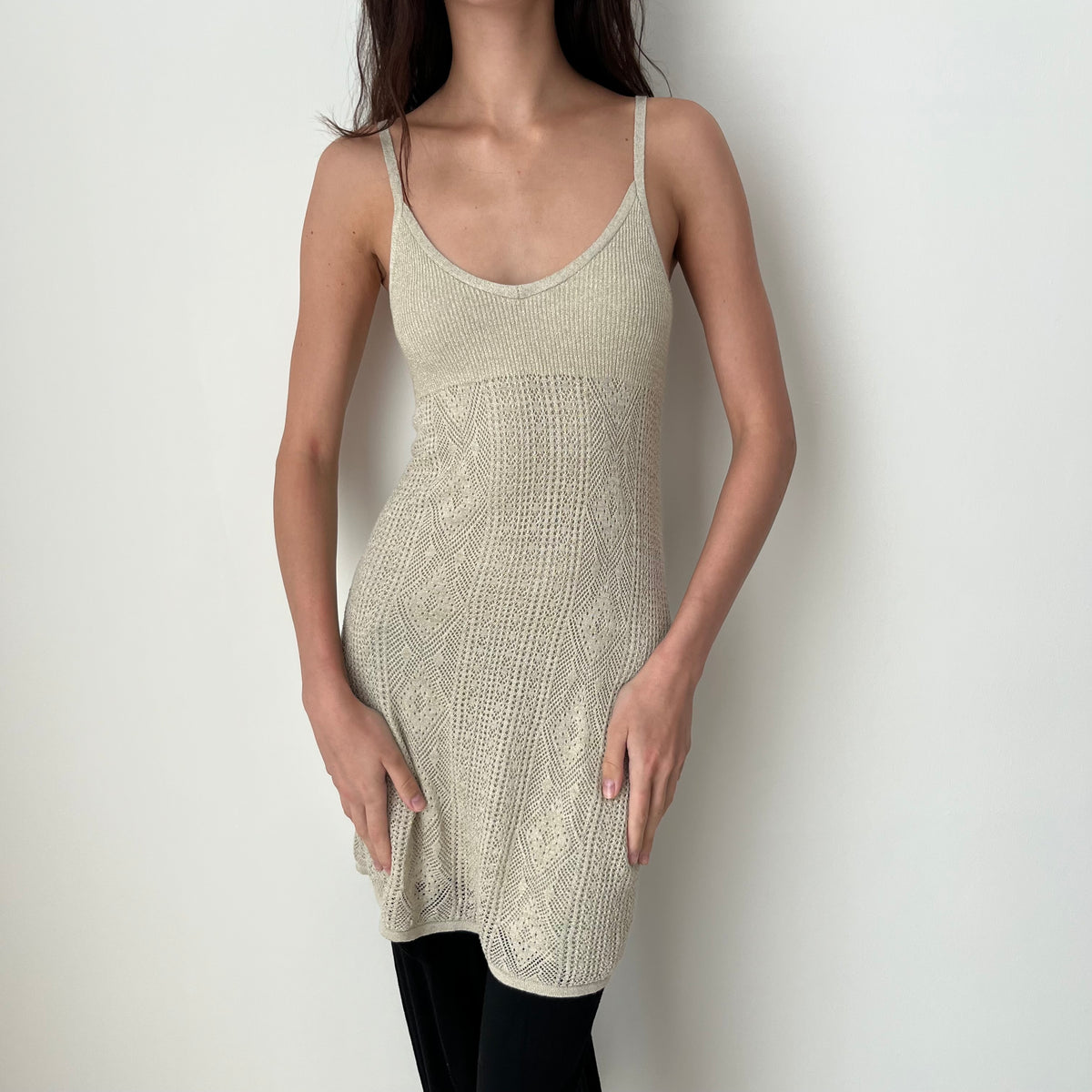 Micro Knit Dress - Size S