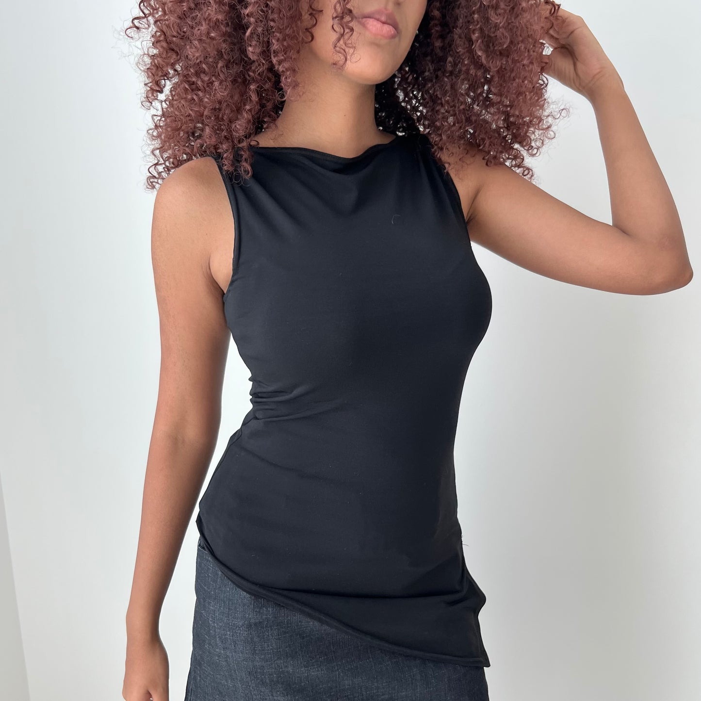 Asymmetric Sleeveless Top - Size S
