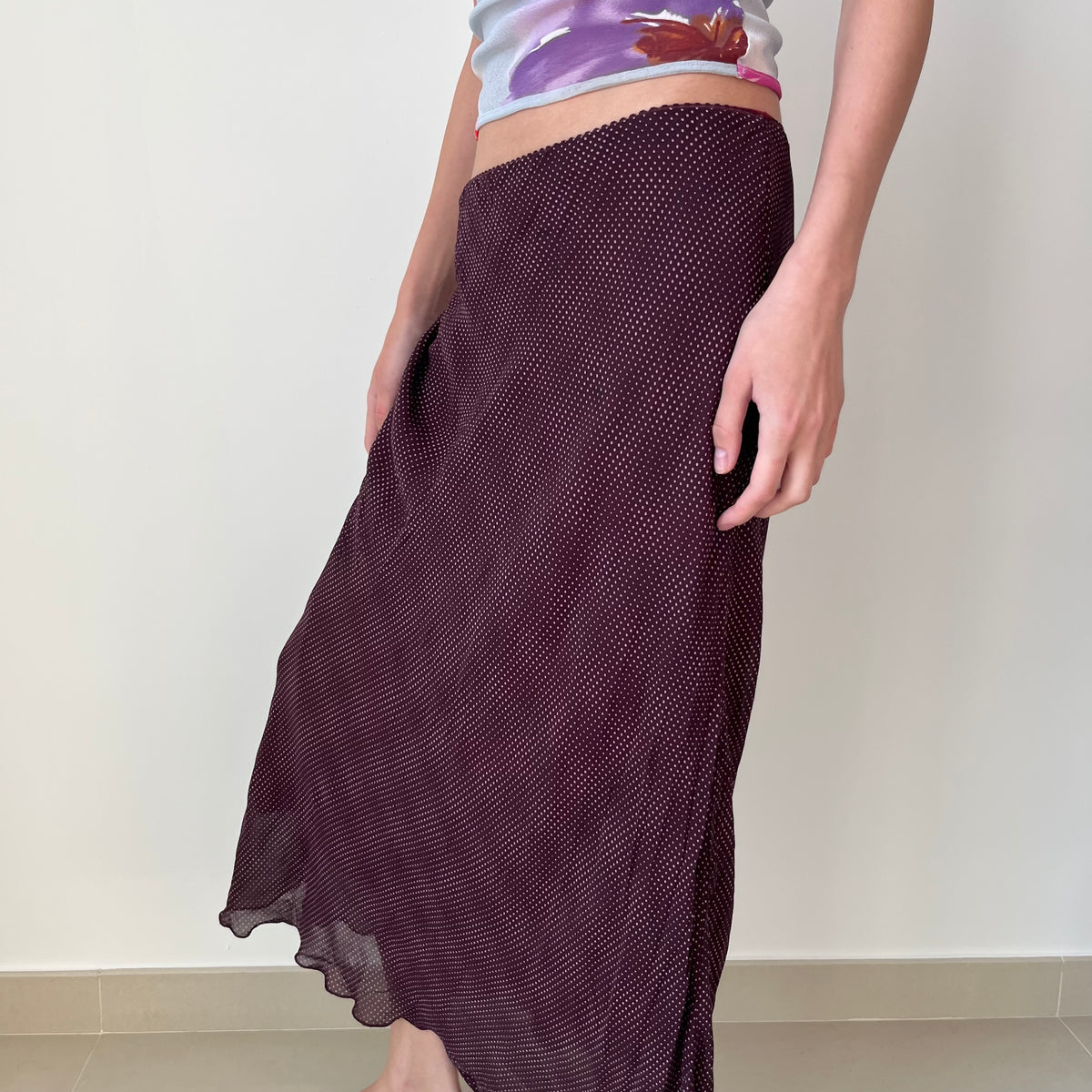 Mesh Maxi Skirt - Size S