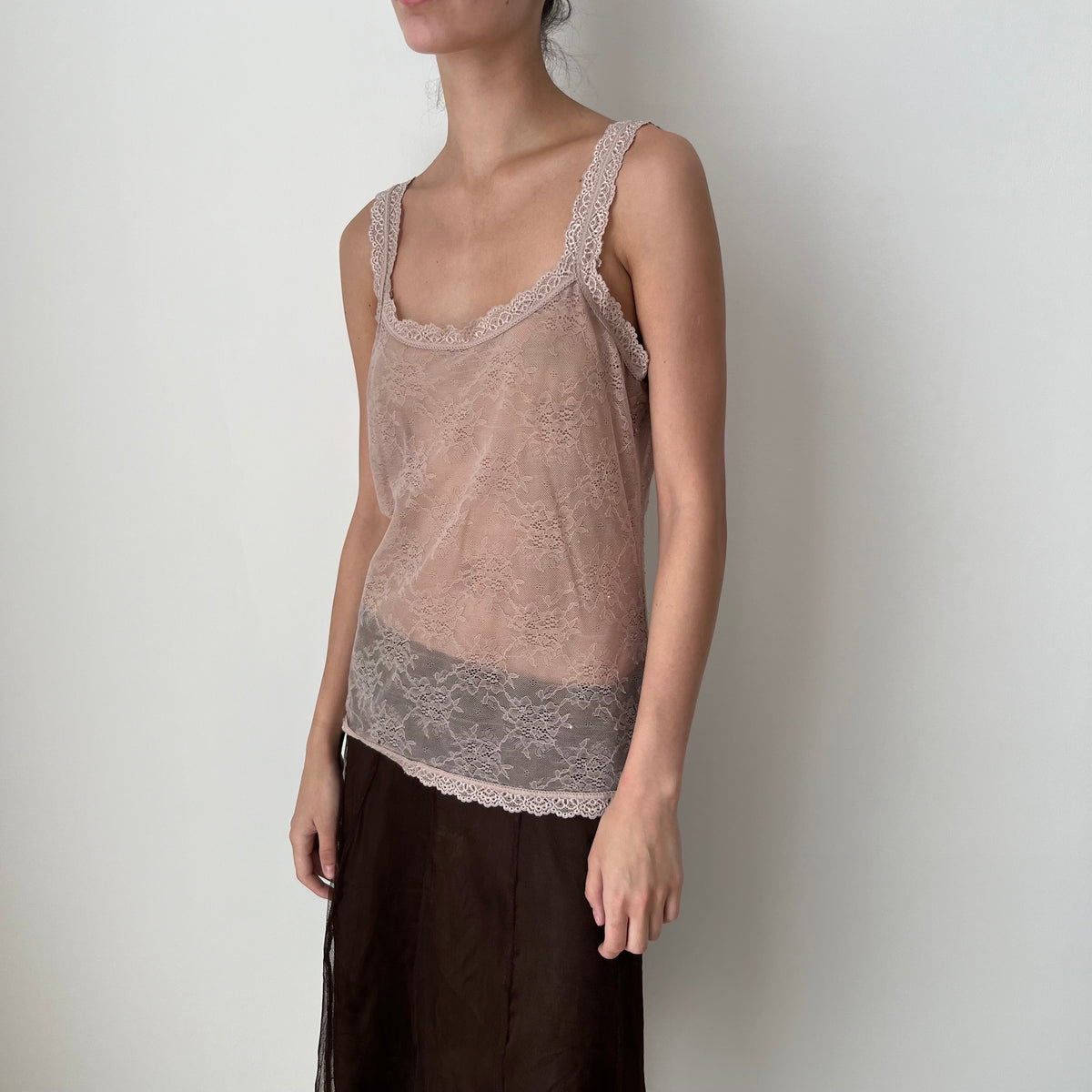 Lace Trim Vest - Size M