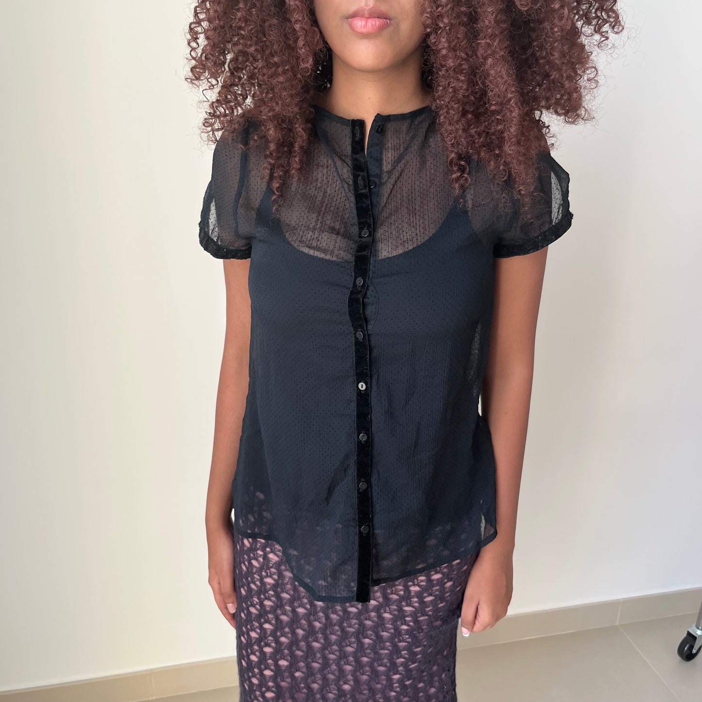 Short Sleeved Blouse - Size S/M