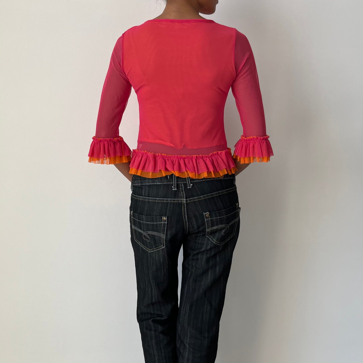Three Quarter Sleeve Blouse - Size M