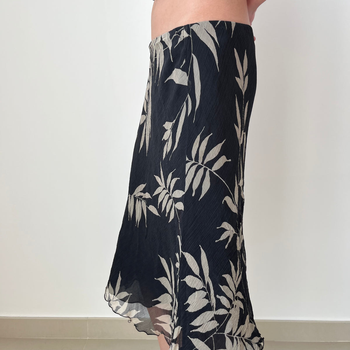 Silk Midi Skirt - Size S/M