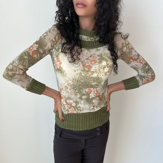 Mesh Knit Top - Size S