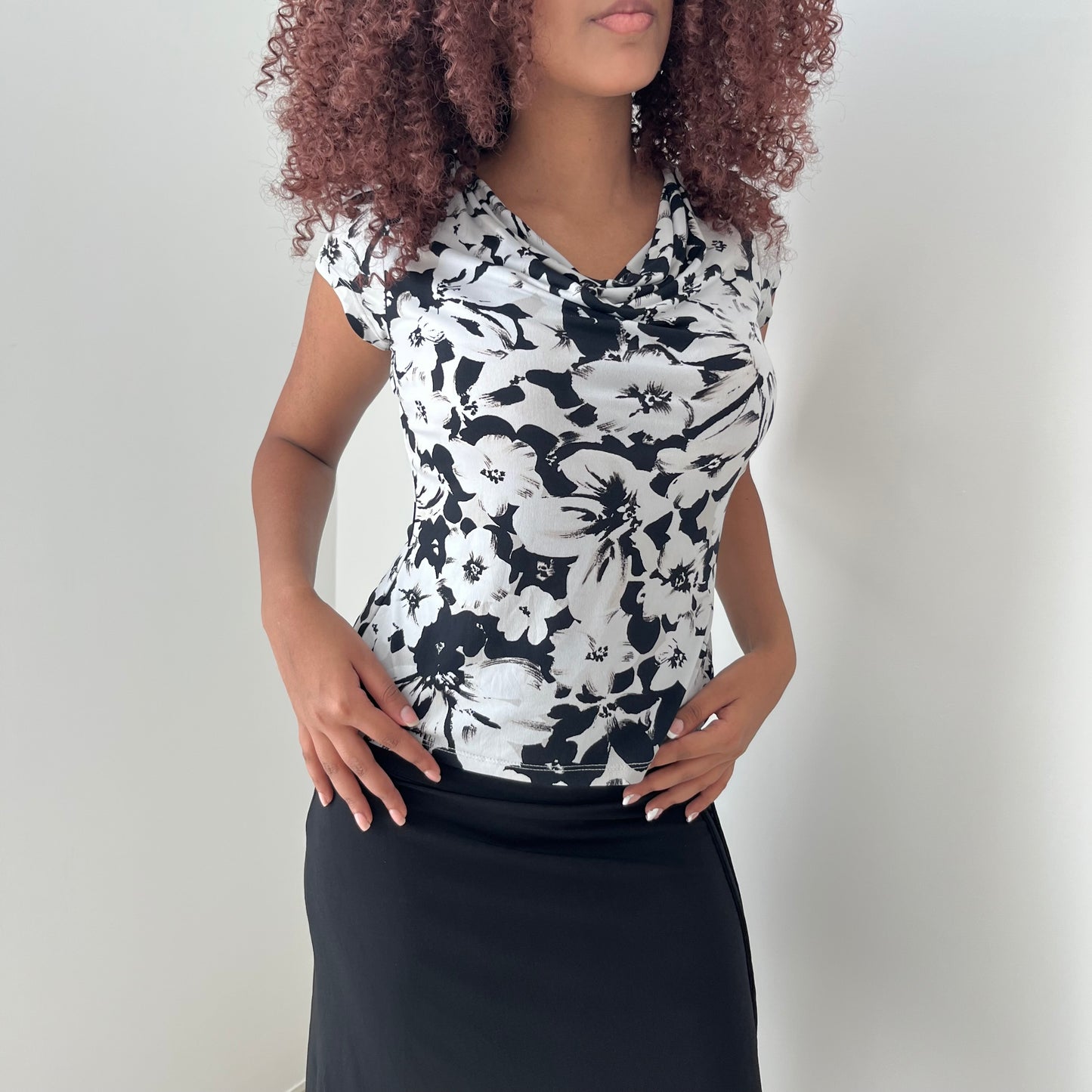 Cowl Neck Top - Size S/M