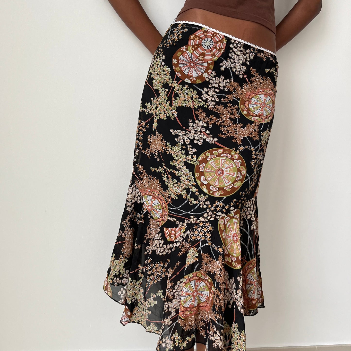 Mesh Midi Skirt - Size S
