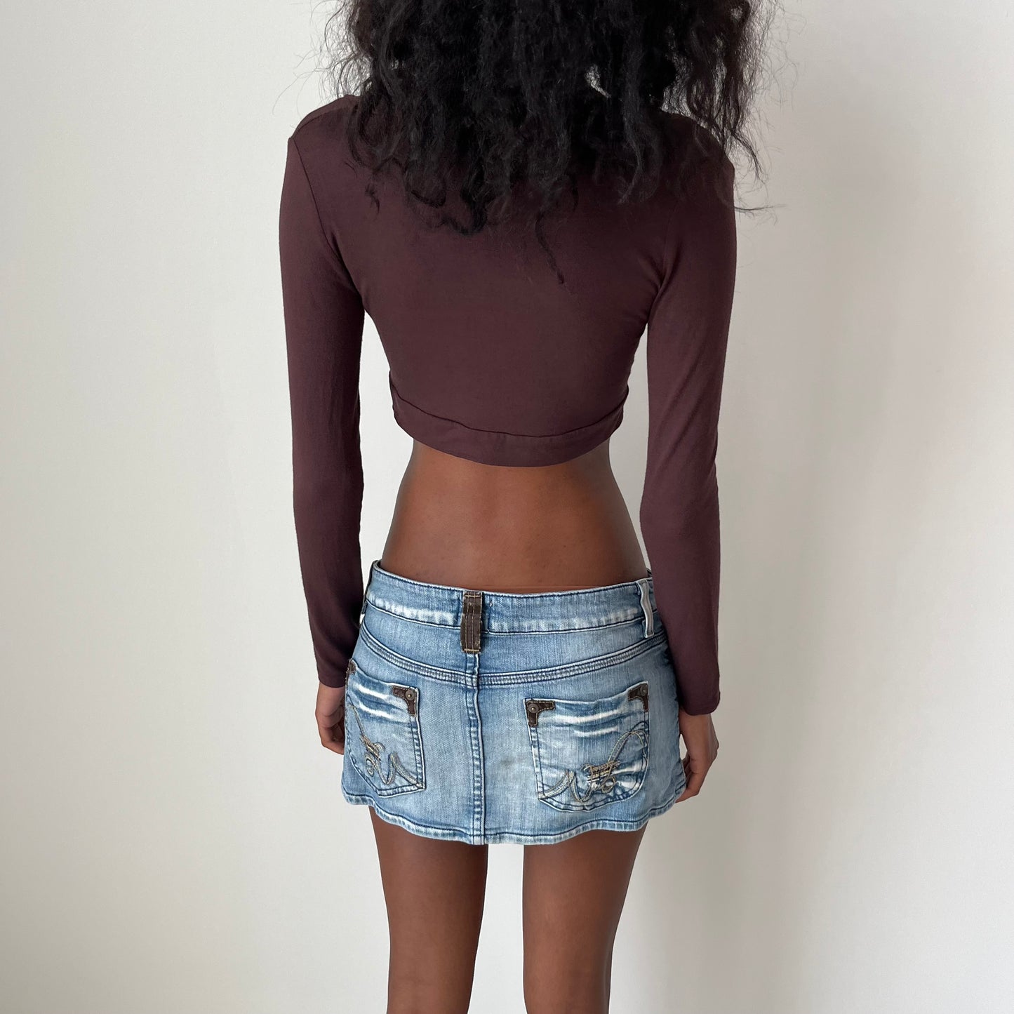Cropped Long Sleeved Top - Size S