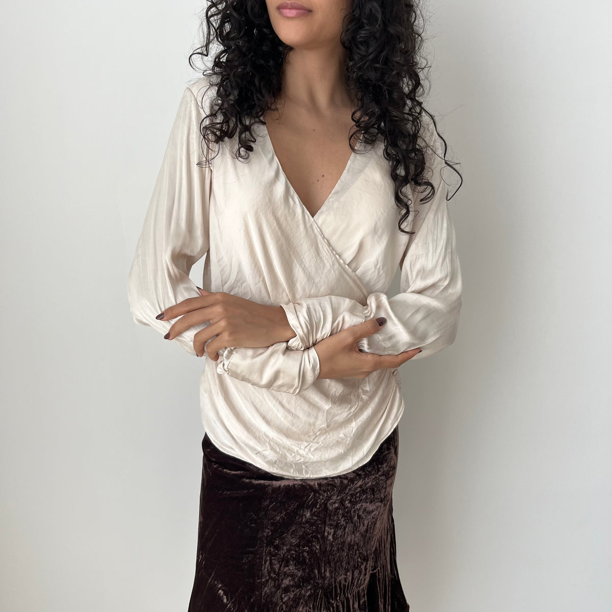 Cross Over Blouse - Size S