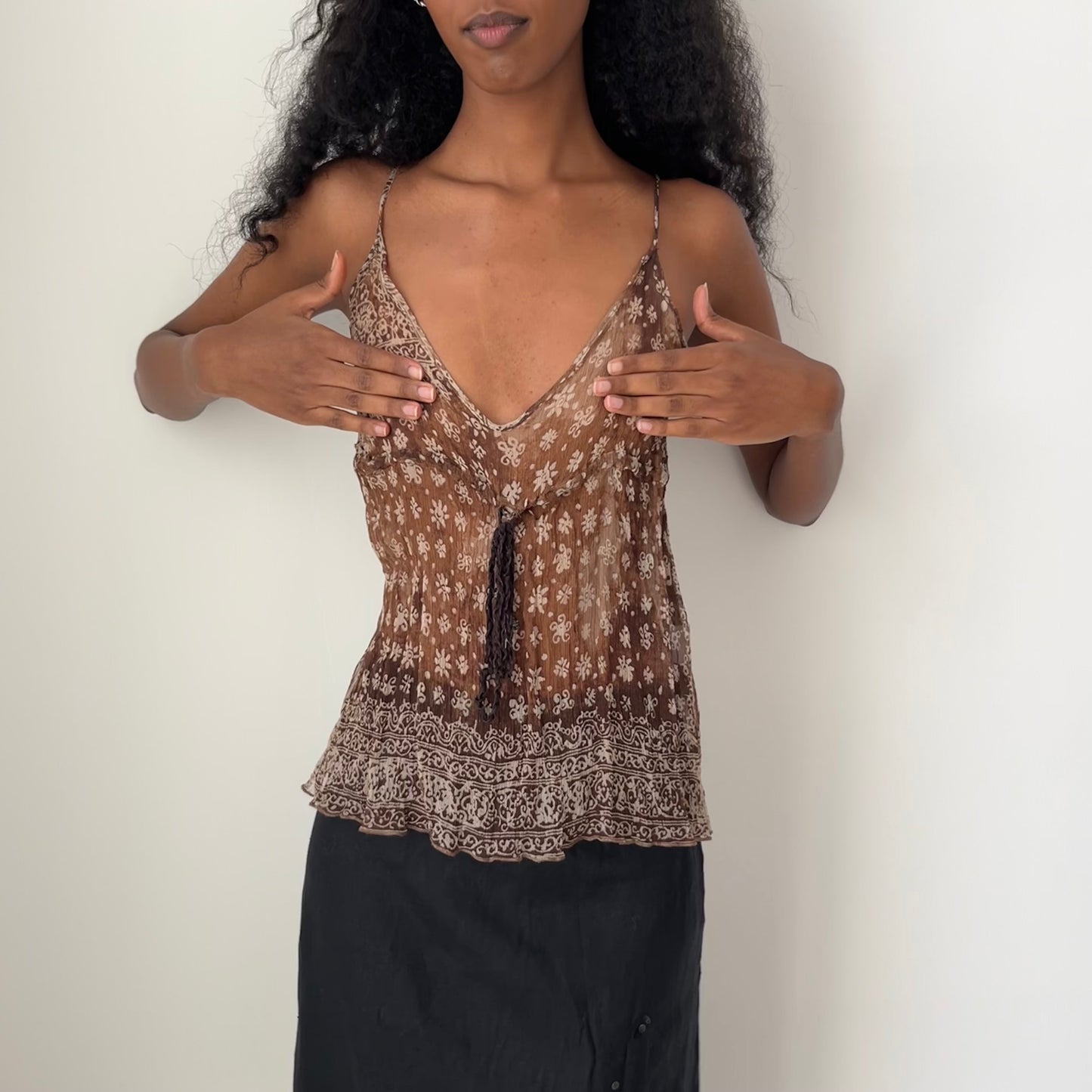 Silk Cami Top - Size S